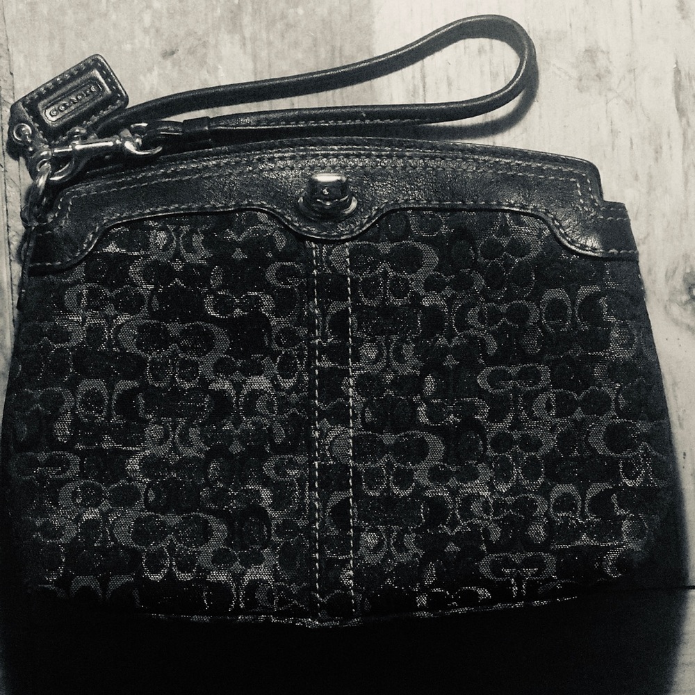 Coach Black Clutch Bag